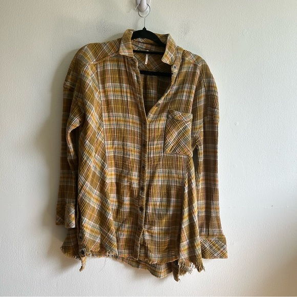 FREE PEOPLE Juniper Ridge Plaid Button Front Shirt - Picture 2 of 12